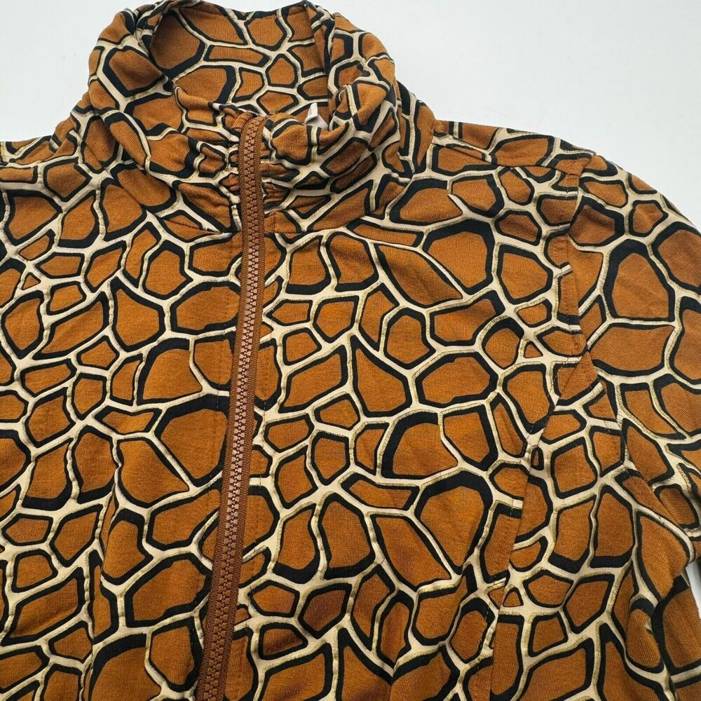 SOFT SURROUNDINGS | Women's XS Zip up‎ Mock Turtleneck Jacket Full Zip Giraffe